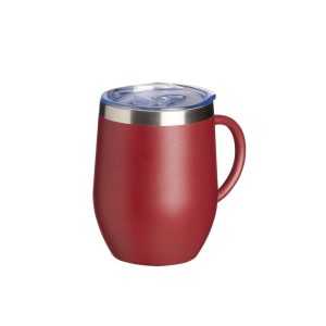 Caneca Termica 350ml — Vermelho / Inox