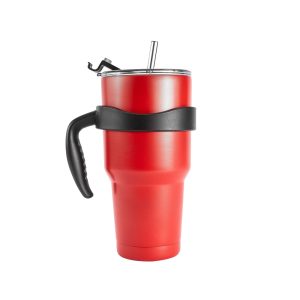 Caneca Térmica Inox 800ml — Vermelho / Preto