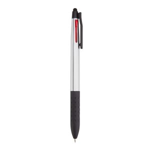 Caneta 3 Em 1 Touch — Prata / Preto