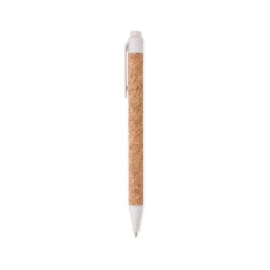 Caneta De Cortiça — Bege / Branco