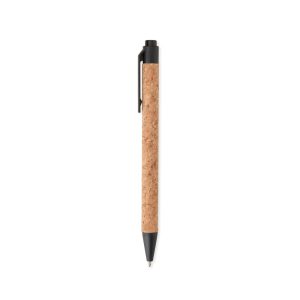 Caneta De Cortiça — Bege / Preto