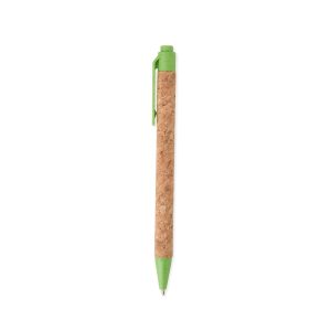 Caneta De Cortiça — Bege / Verde