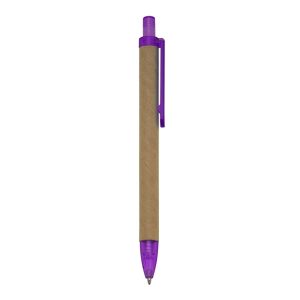 Caneta Ecológica — Kraft / Roxo