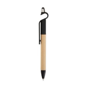 Caneta Ecológica Touch Com Suporte — Preto