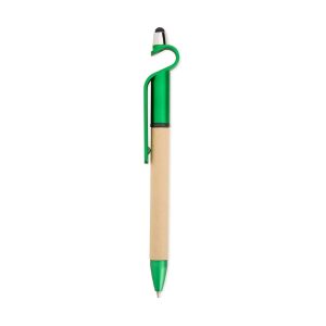 Caneta Ecológica Touch Com Suporte — Verde