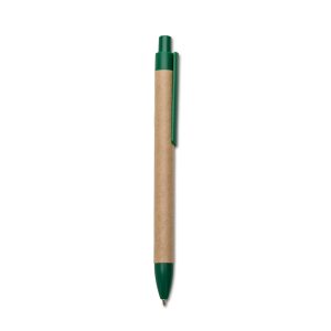 Caneta Eco. C/ Det. Plástico — Verde