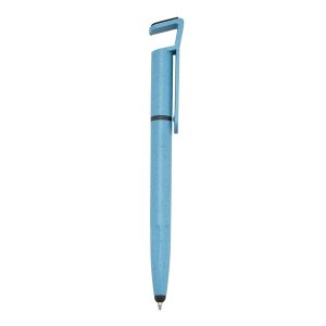 Caneta Fibra De Bambu — Azul