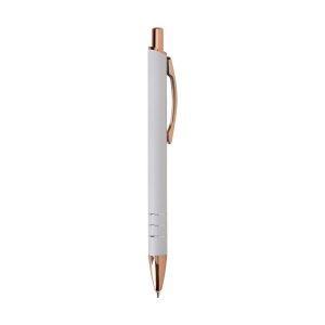 Caneta Metal — Branco / Cobre