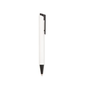 Caneta Metal — Branco / Preto