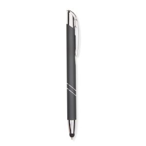 Caneta Metal Touch — Cinza / Prata