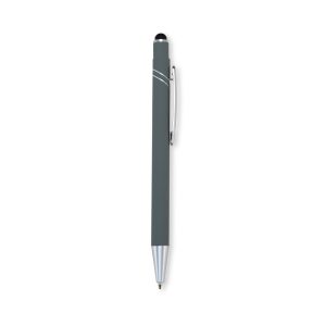 Caneta Metal Touch — Cinza / Prata