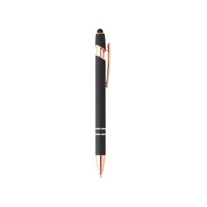 Caneta Metal Touch — Preto / Cobre