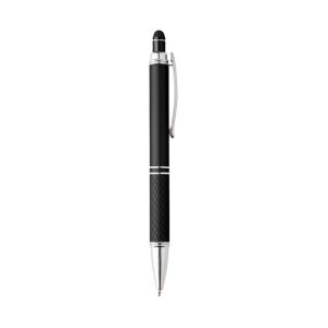 Caneta Metal Touch — Preto / Prata