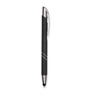 Caneta Metal Touch — Preto / Prata