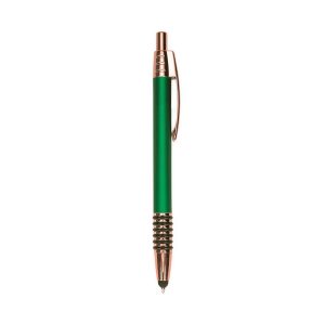 Caneta Metal Touch — Verde / Cobre