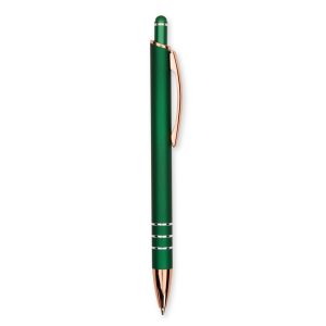 Caneta De Metal Touch — Verde / Cobre