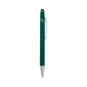 Caneta Metal Touch — Verde / Prata