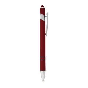 Caneta Metal Touch — Vermelho / Prata