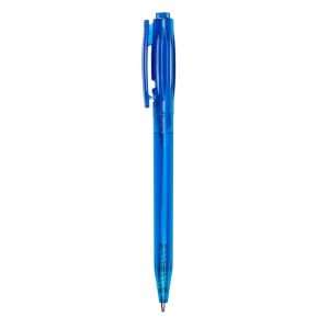 Caneta Plástica Translucida — Azul