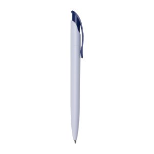 Caneta Plástica — Azul / Branco