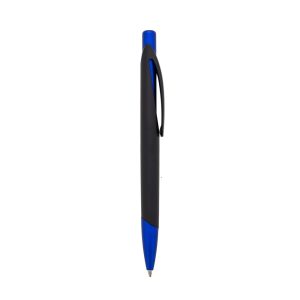 Caneta Plástica — Preto / Azul