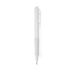 Caneta Plastica Leitosa — Branco