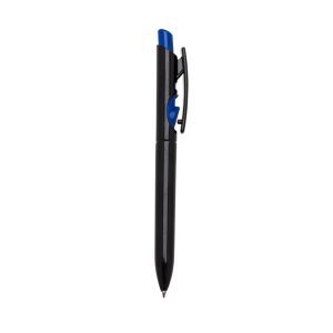 Caneta Plástica Leitoso — Preto / Azul