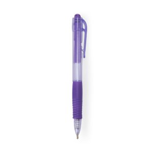 Caneta Plastica Translucida — Roxo