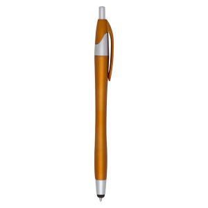 Caneta Plástica Touch — Laranja