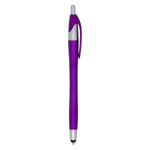 Caneta Plástica Touch — Roxo