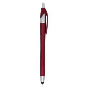 Caneta Plástica Touch — Vermelho