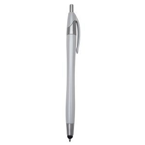 Caneta Plástica Touch — Branco
