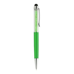 Caneta Plástica Touch — Verde