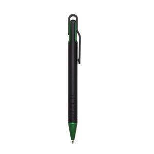 Caneta Plástica — Preto / Verde