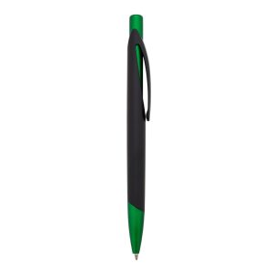 Caneta Plástica — Preto / Verde