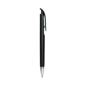 Caneta Plástica — Preto / Verde