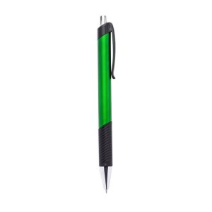 Caneta Plástica — Verde / Preto