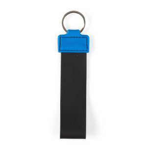 Chaveiro Alça Emborrachado — Preto / Azul