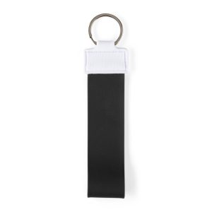 Chaveiro Alça Emborrachado — Preto / Branco