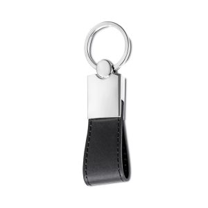 Chaveiro Metal C/ Alça Couro Sintético