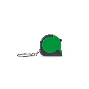 Chaveiro Trena Plástico 1m — Verde / Preto