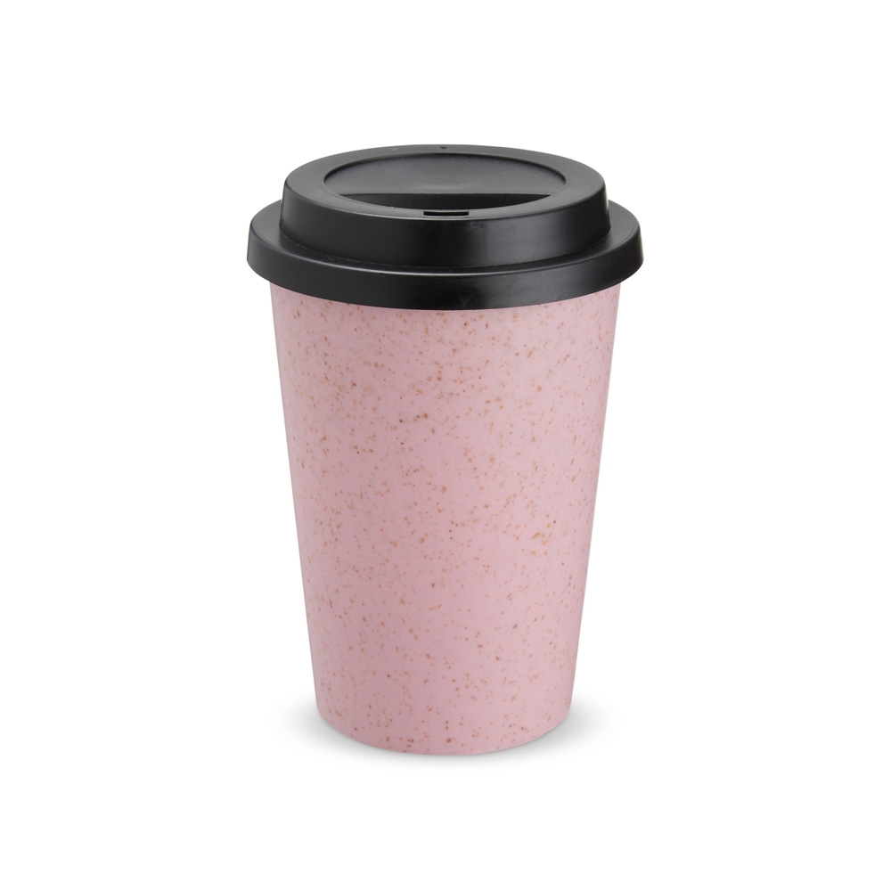 Copo Fibra De Arroz C/ Tampa 450ml - Imagem 3