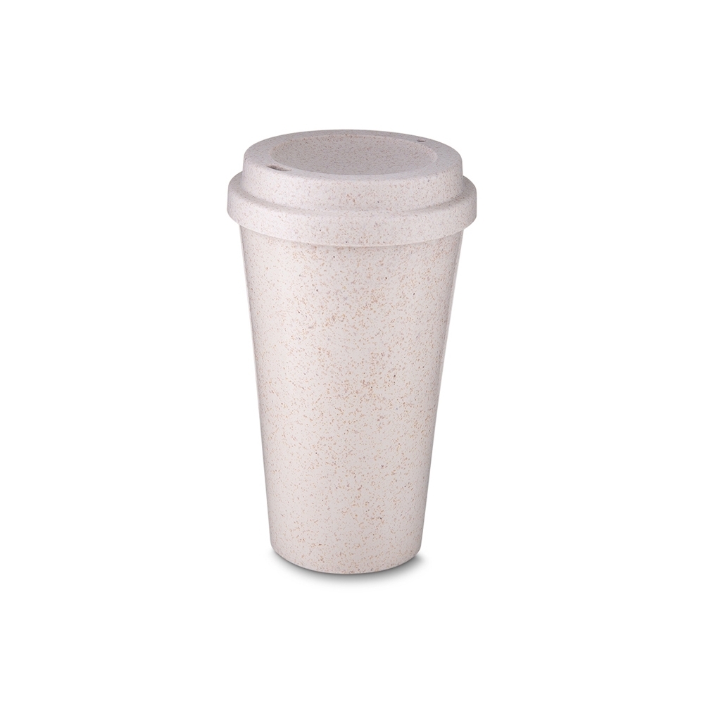 Copo Fibra De Arroz C/ Tampa 550ml