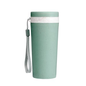 Copo Fibra De Bambu 350ml — Verde / Bege (03006-VDE)