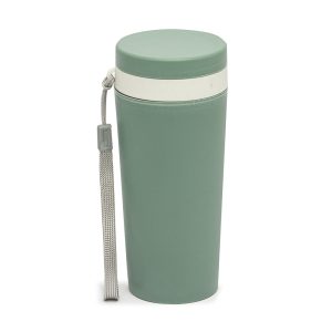 Copo Fibra De Bambu 350ml — Verde / Bege (03006A-VDE)