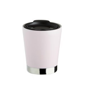 Copo Inox Parede Dupla 300ml — Rosa / Inox