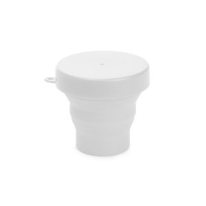 Copo Retrátil De Silicone 150ml — Branco