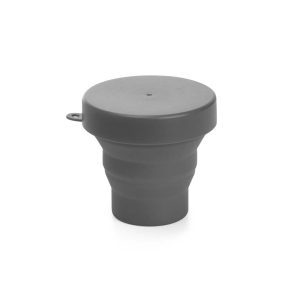 Copo Retrátil De Silicone 150ml — Cinza