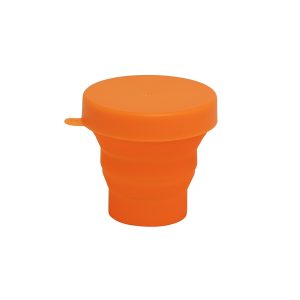 Copo Retrátil De Silicone 150ml — Laranja