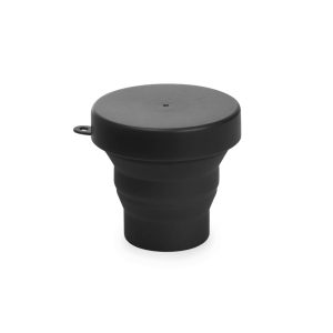 Copo Retrátil De Silicone 150ml — Preto